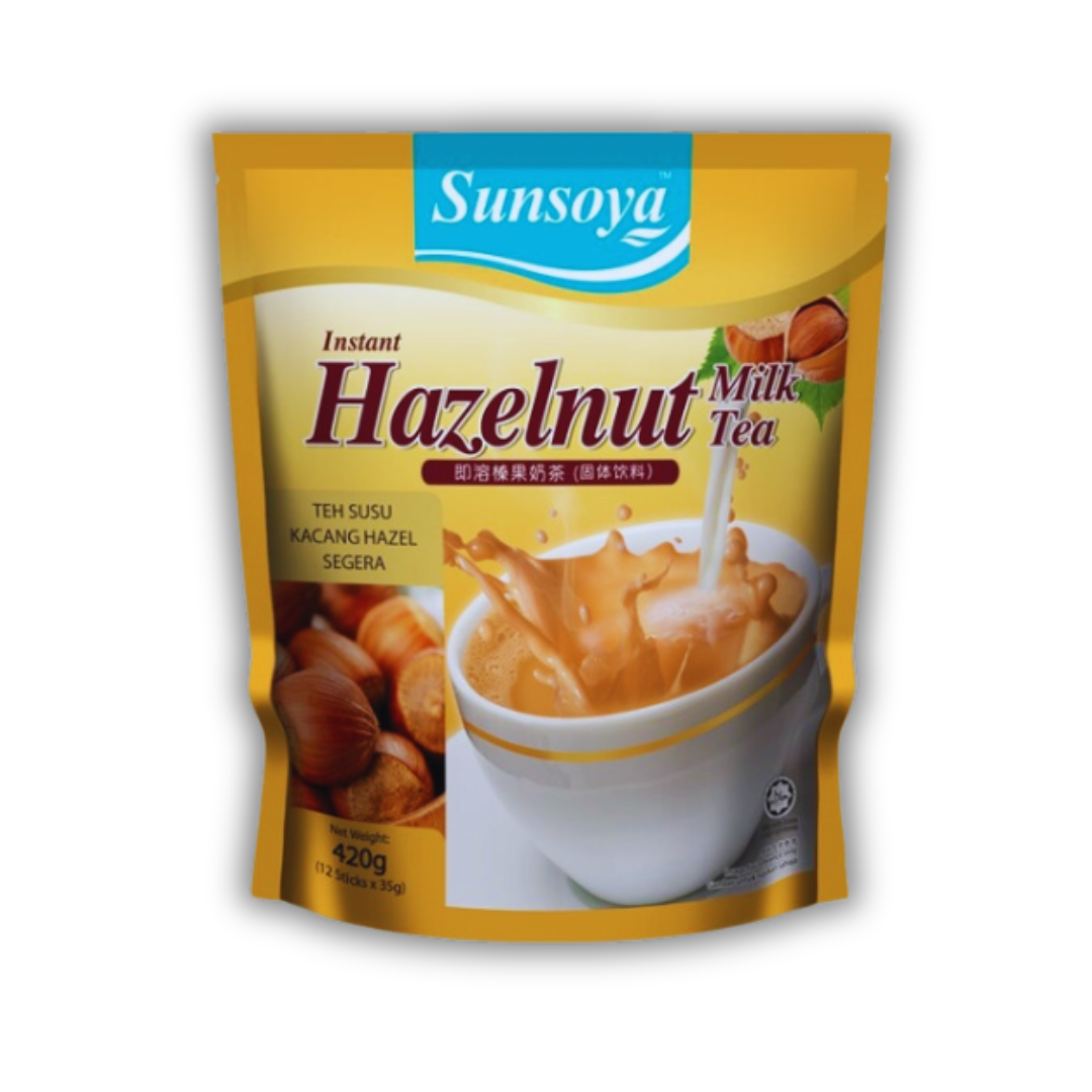 Sunsoya Instant Hazelnut Milk Tea 12 Sticks x 35g 420g_0