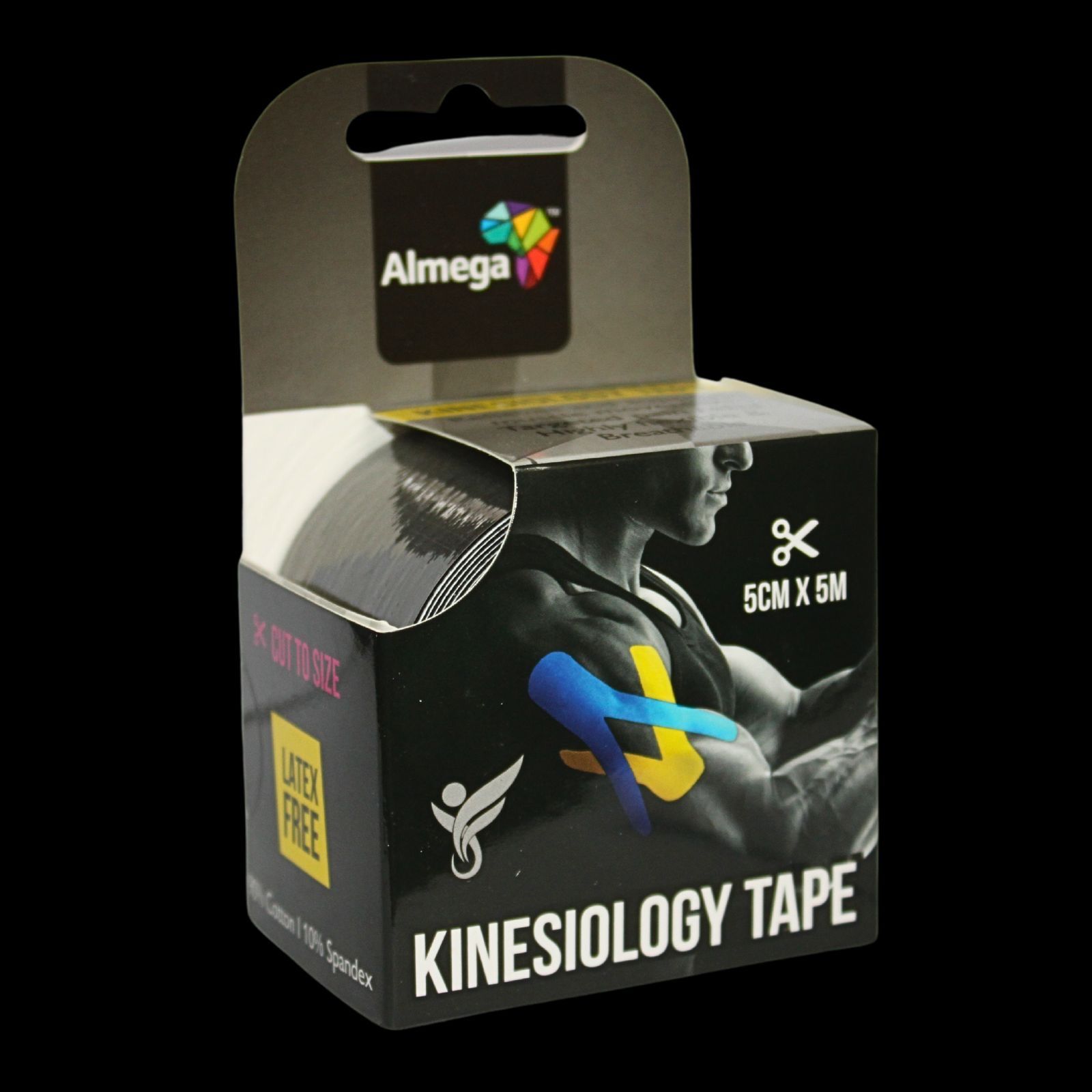 Kinesiology Tape Black Almega_0