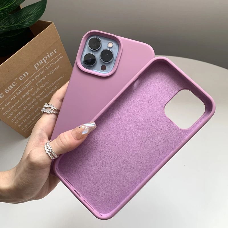 Liquid Silicone Case For iPhone Original Official Style Protective Cover_2