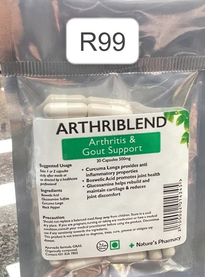 ARTHRIBLEND Arthritis & Gout Support 30 Capsules_0