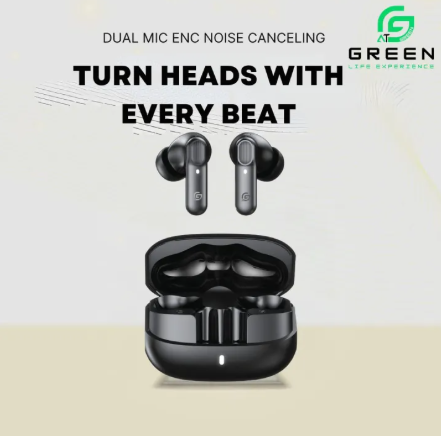 Visit the GREEN life experience Green Airbeat-520 Dual Mic ENC Earbuds | 30 Hours Of Playtime | IPX4 Rated | Dual Mic | 6 Hours Of Single Playtime | 13mm Driver | Type-c Charging | Wireless Version 5.4 | 6 Months Warranty_3