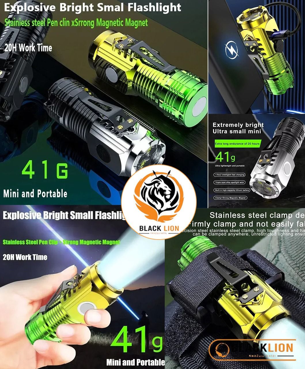 3LED Super Bright Mini Flashlight – Rechargeable & Portable 🔦✨_0