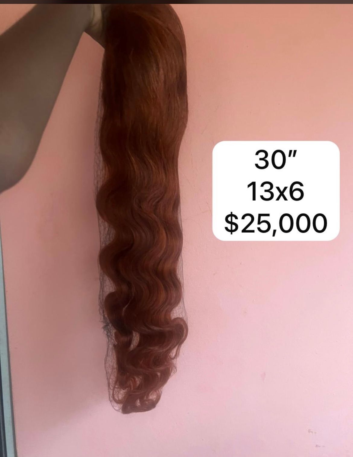 30” Ginger Body wave Human Hair _1