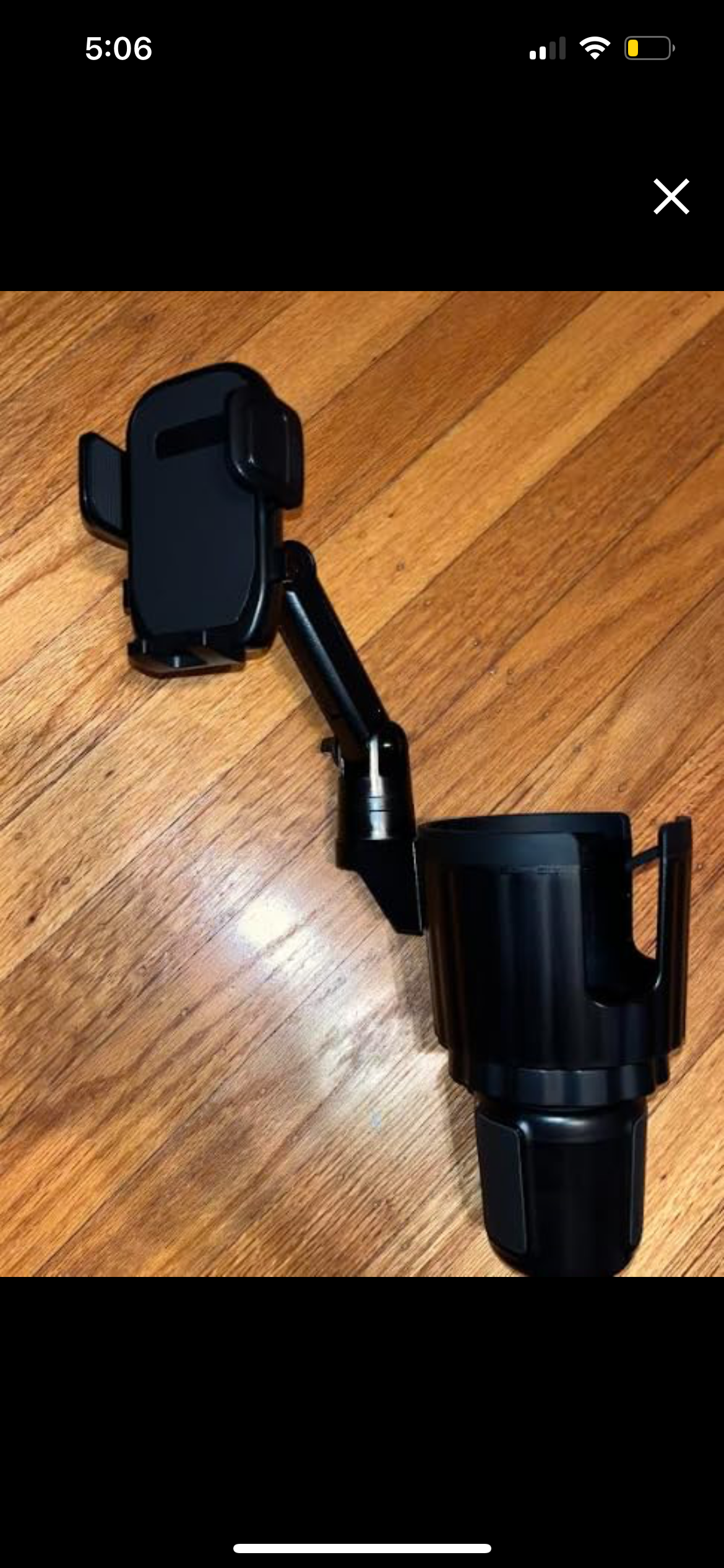 Cup Holder Phone Mount, 2 in 1 Universal Cup Holder Expander Adjustable Base with Phone Mount_1