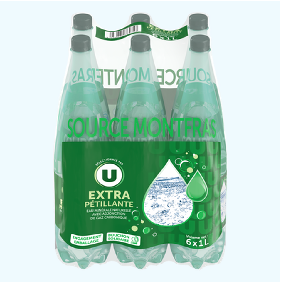 U Eau Extra Pétillante 6x1L_0