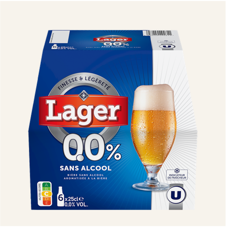 Lager Bierre Blonde sans Alcool 6x25cl_0
