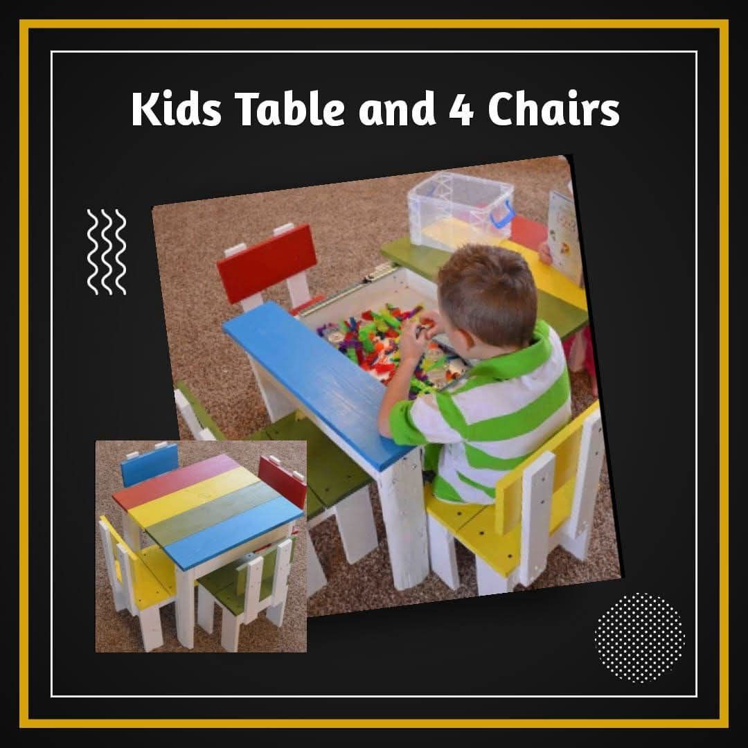 Kids activity /sensoric table with chairs_1