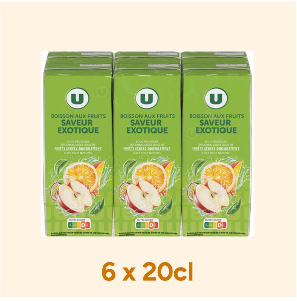 U Saveur Exotique 6x20cl_0