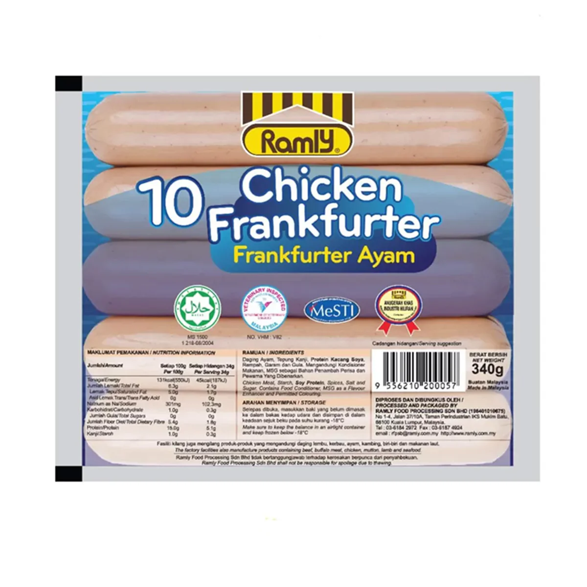 Chicken Sausage Ramly 340gx24_0