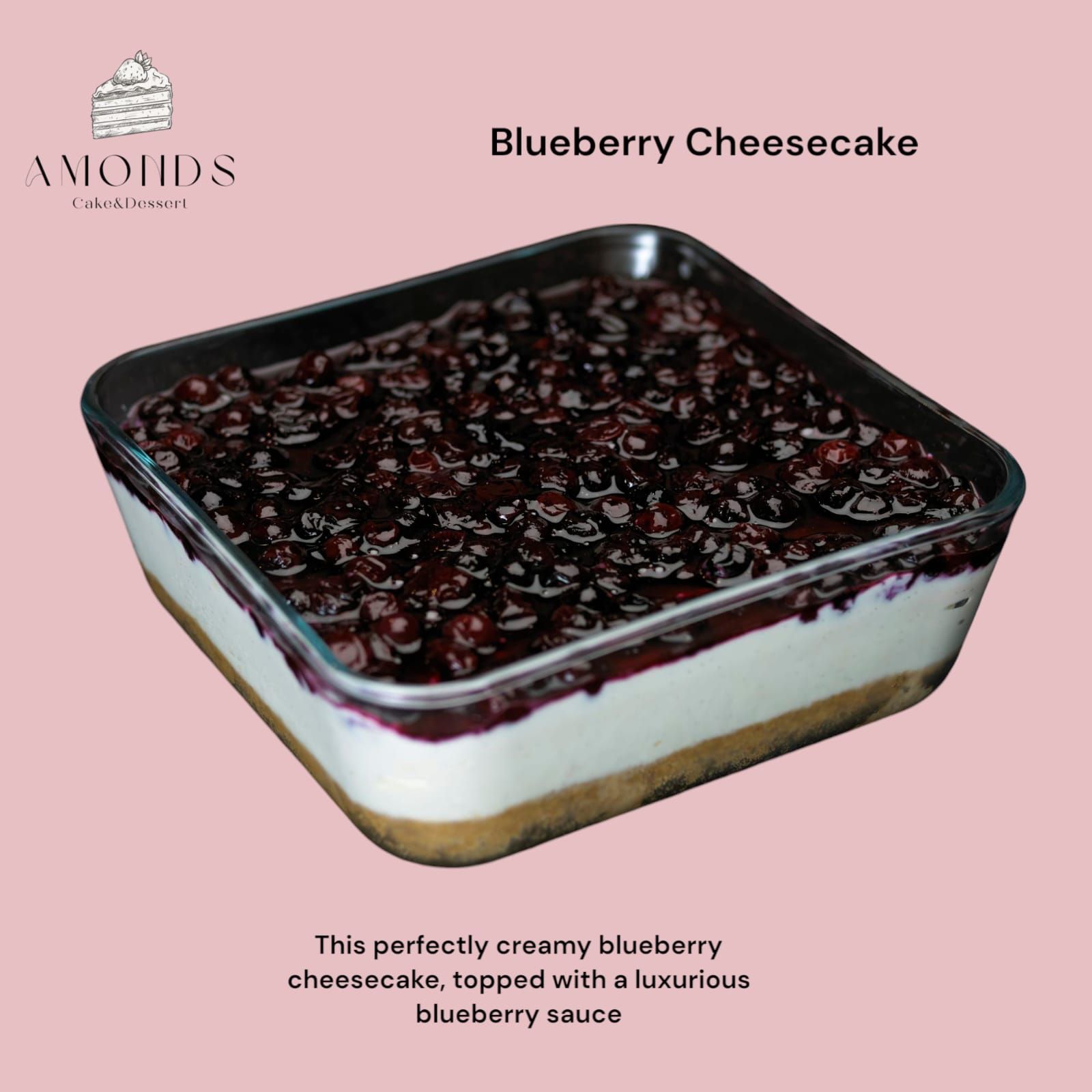  Blueberry Cheesecake.(  good for 6 person )  _0
