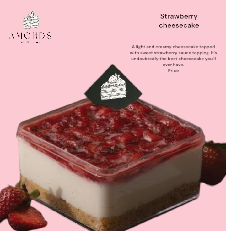  🍓 Strawberry Cheesecake ( good for 4 person ) _0