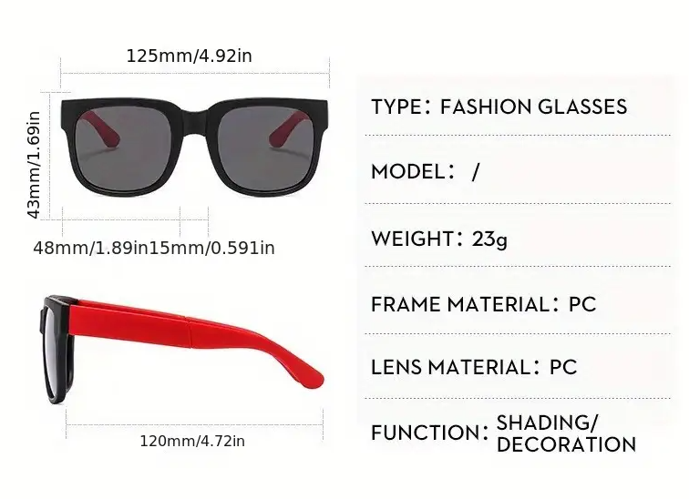 Foldable Sun glass for Boys & Girls _5