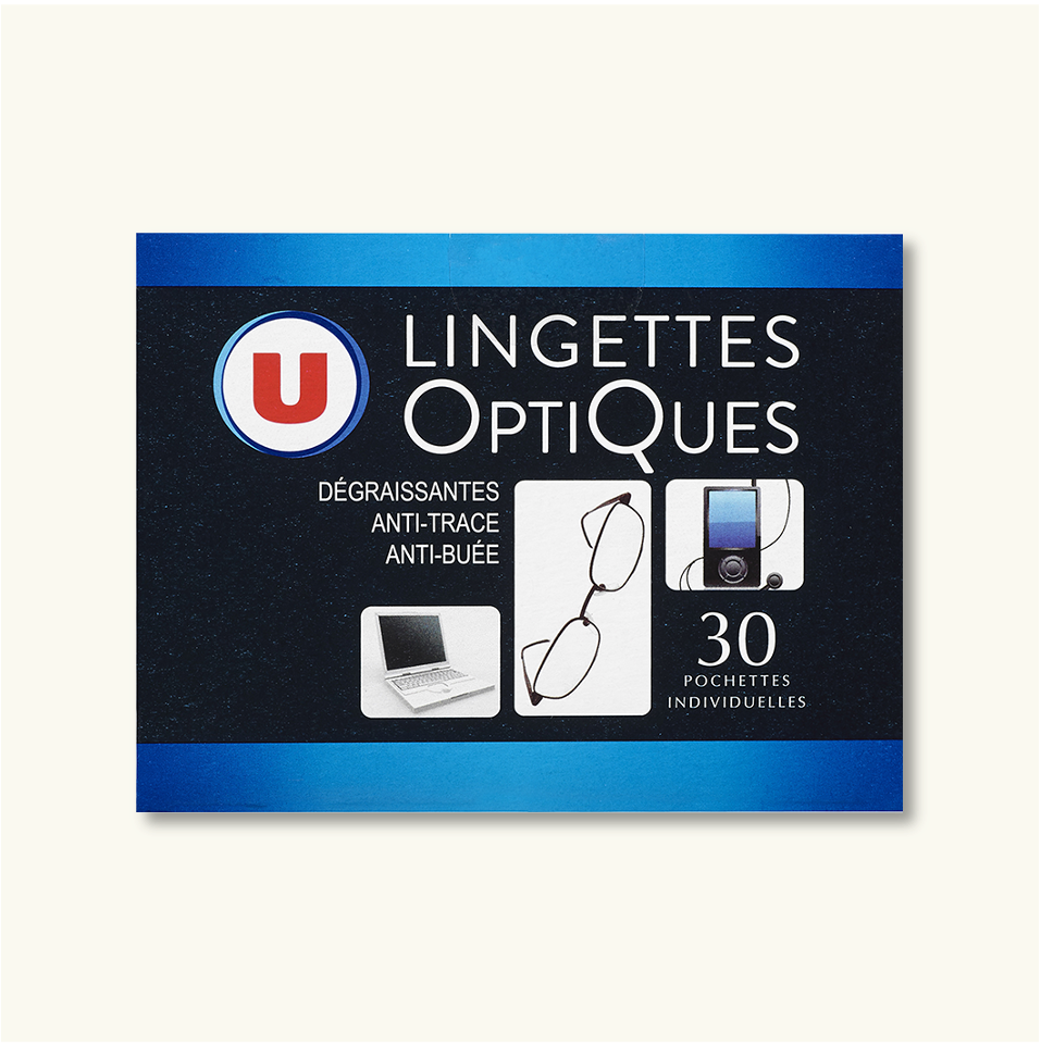 U Lingettes Optiques 30 Pochettes Individuelles_0