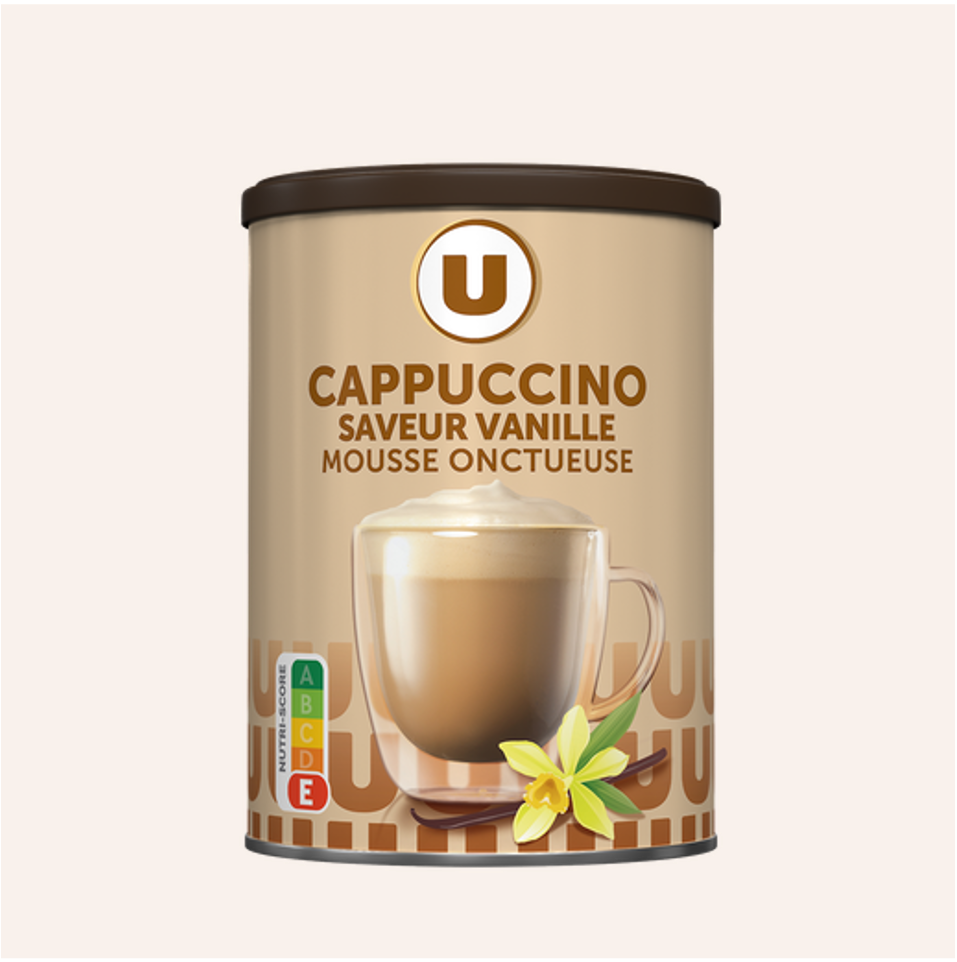 U Cappuccino Saveur Vanille Mousse Onctueuse 250g_0