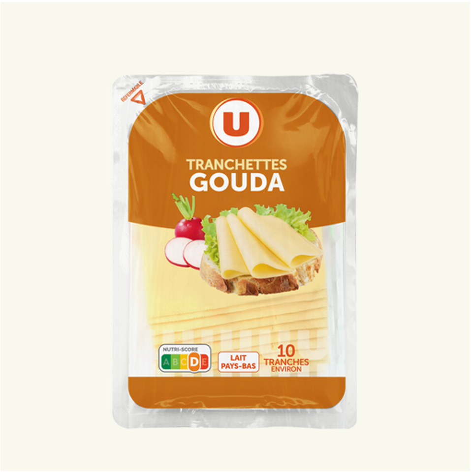 U Tranchettes Gouda 10 tranches_0