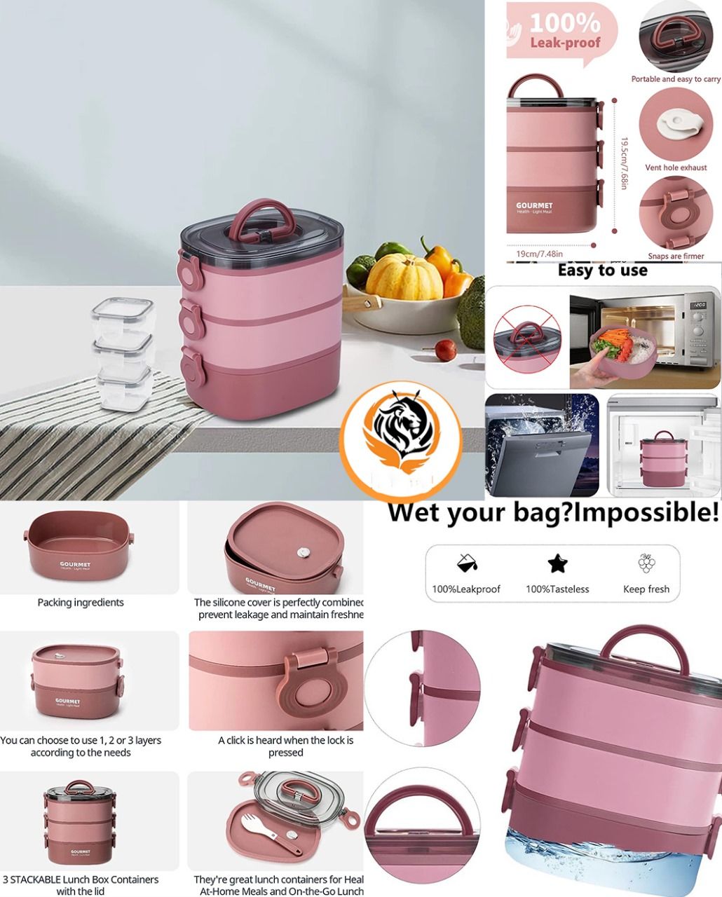 3-Layer Large Capacity Lunch Box with Handle – Perfect for School & On-the-Go Meals 🍱🎒_0