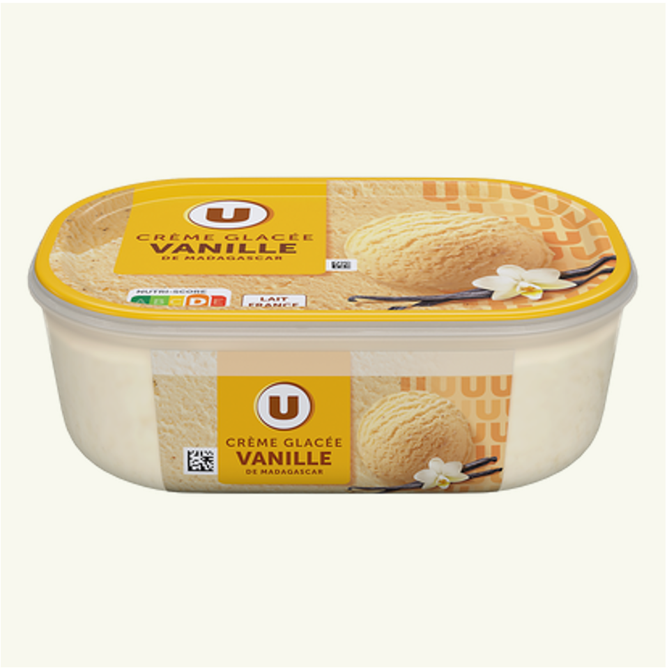 U Crème Glacée Vanille avec de la Vanille de Madagascar_0