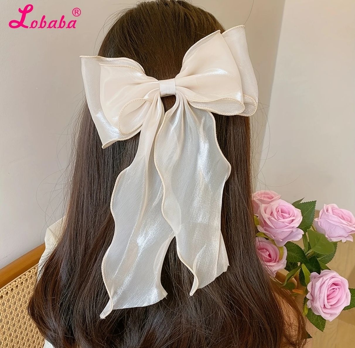 Hair bow with clip_0