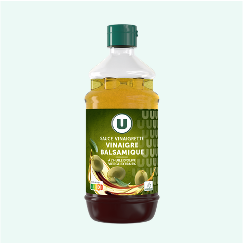 U Sauce Vinaigrette Vinaigre Balsamique à l'Huile d'Olive 550ml_0