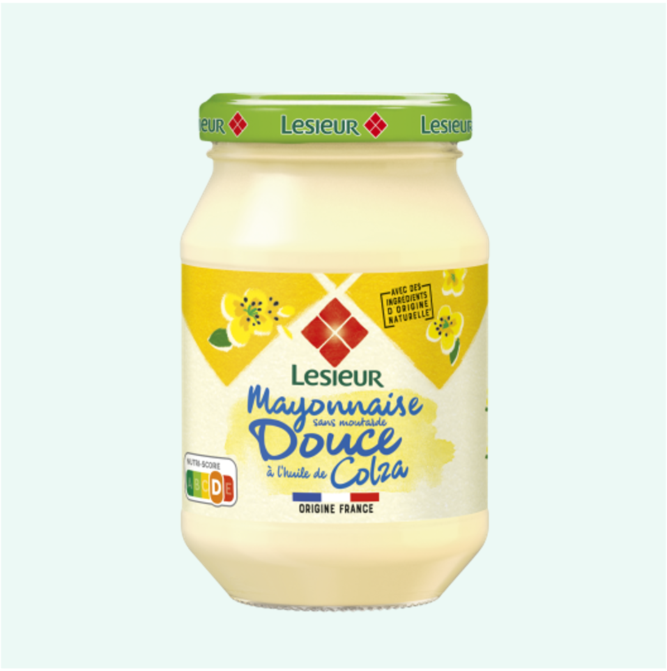 Lessieur Mayonnaise Douce Sans Moutarde à l'Huile de Colza 235g_0