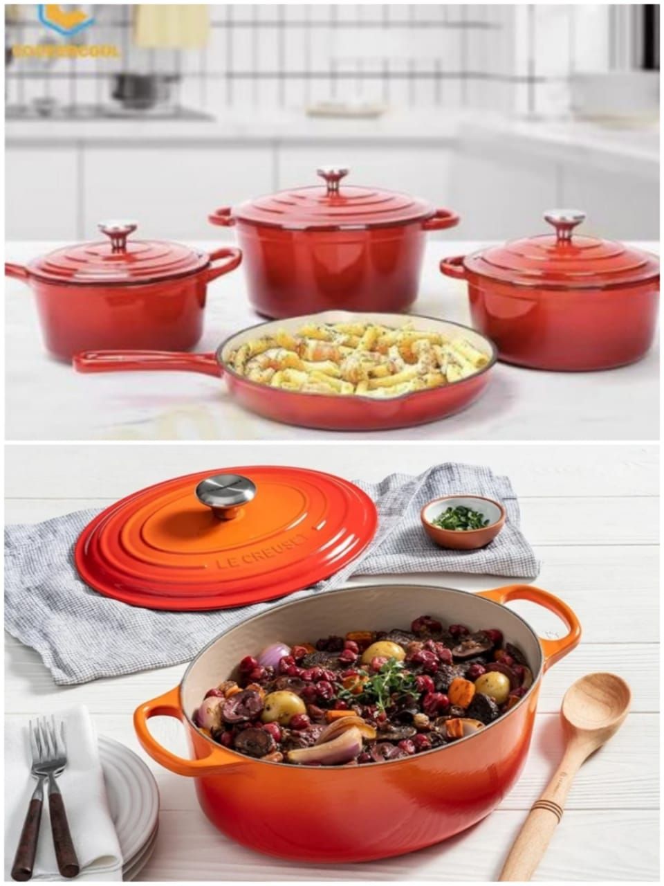 7-Piece Cast Iron Cookware Set – Durable & Versatile Kitchen Essentials 🍳🔥_0