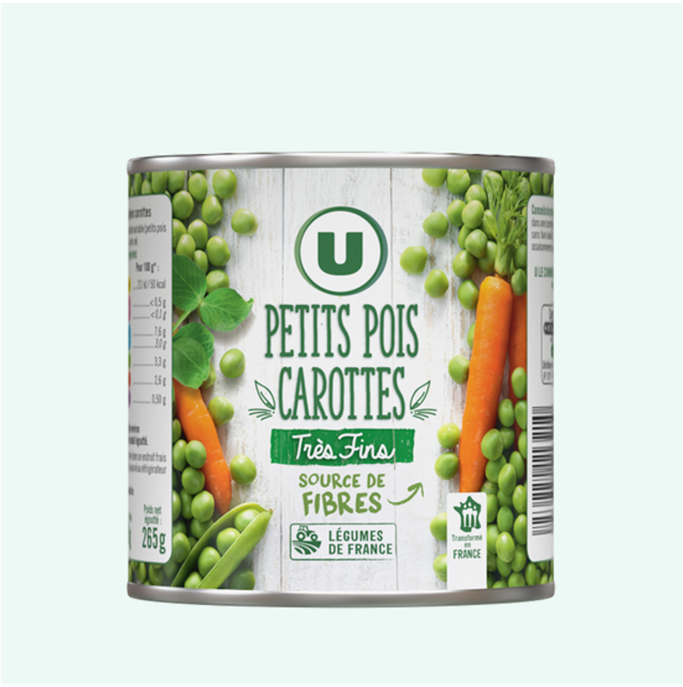 U Petits Pois Carottes 265g_0