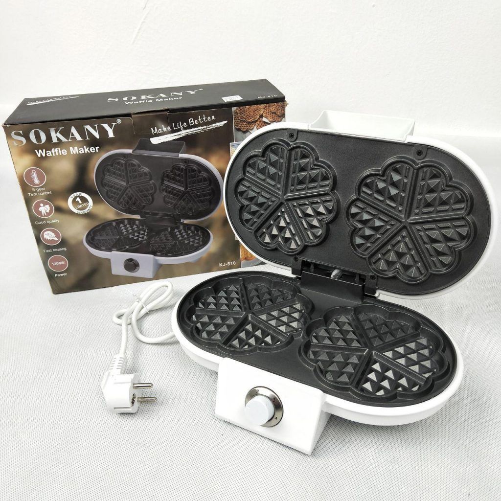 SOKANY DOUBLE MINI WAFFLE MAKER #KJ510_1