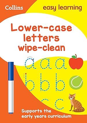 Lower Case Letters Age 3-5 Wipe Clean Activity Book: Ideal for Home Learning_0