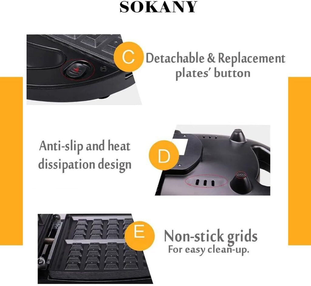 SOKANY SANDWICH MAKER 3in1 KJ302_3