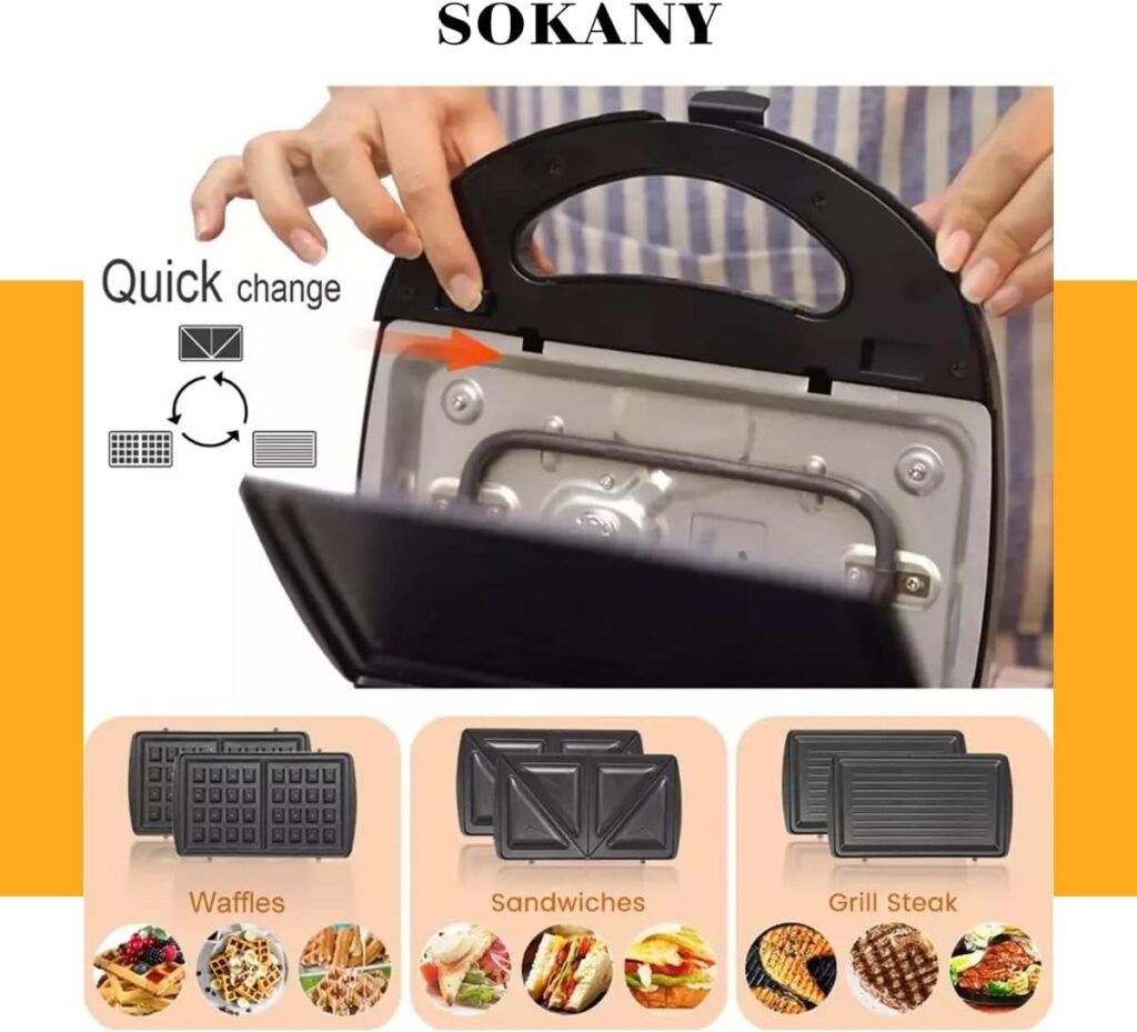 SOKANY SANDWICH MAKER 3in1 KJ302_4