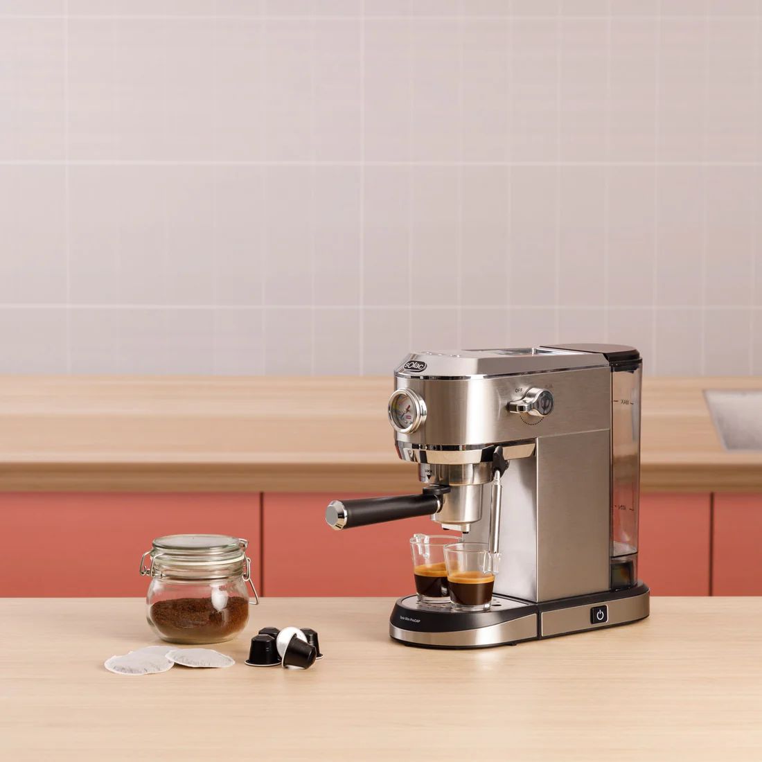 SOLAC- ESPRESSO COFFEe MAKER TASTE SLIM PROCAP(CE4523)_1