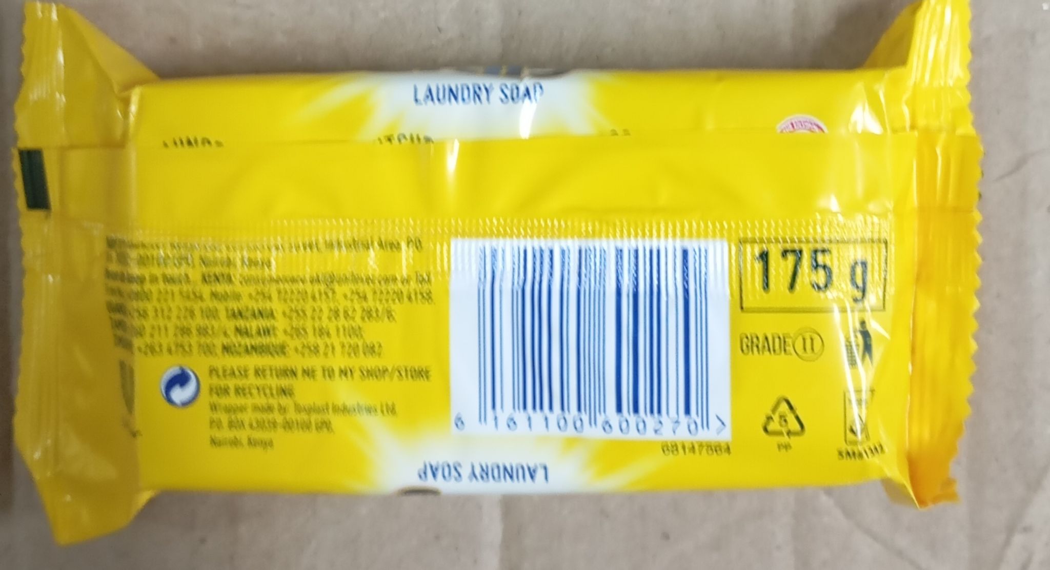 SUNLIGHT YELLOW SOAP 175GM_1