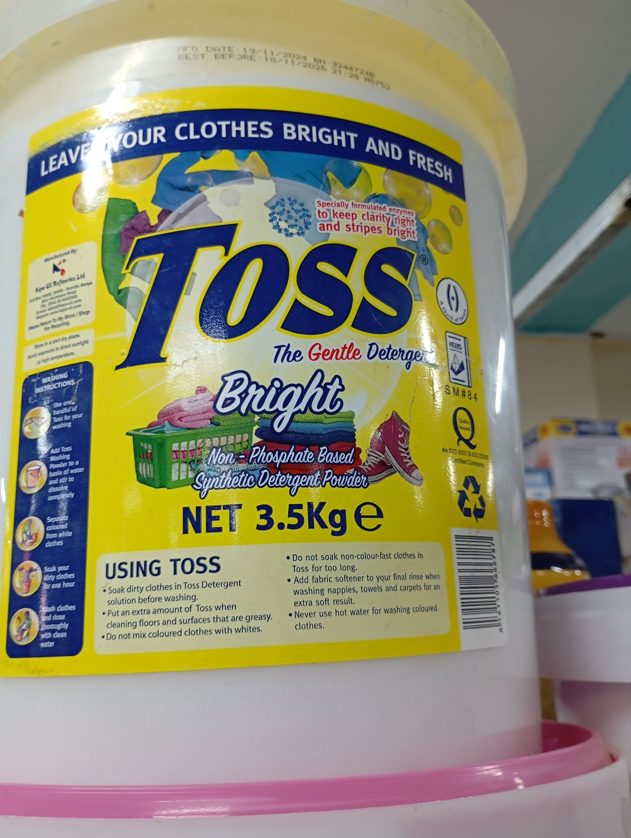 TOSS WASHING POWDER 3.5KG BUCKET _3
