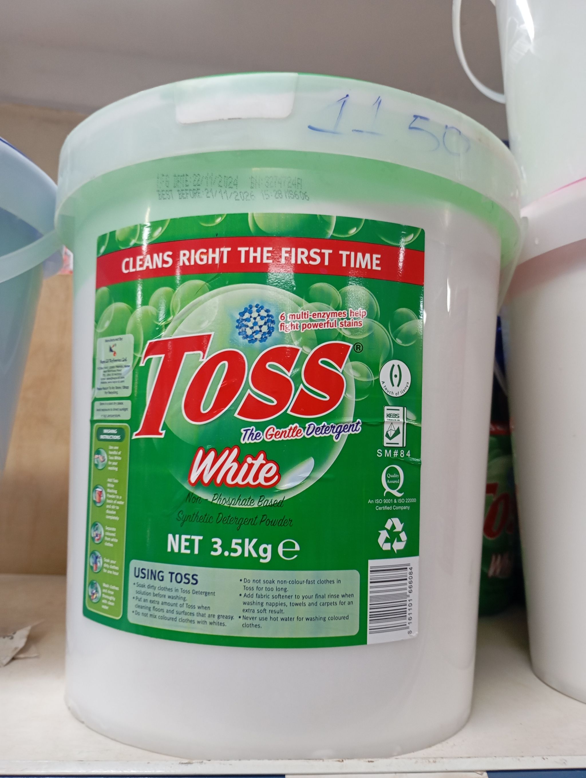 TOSS WASHING POWDER 3.5KG BUCKET _0