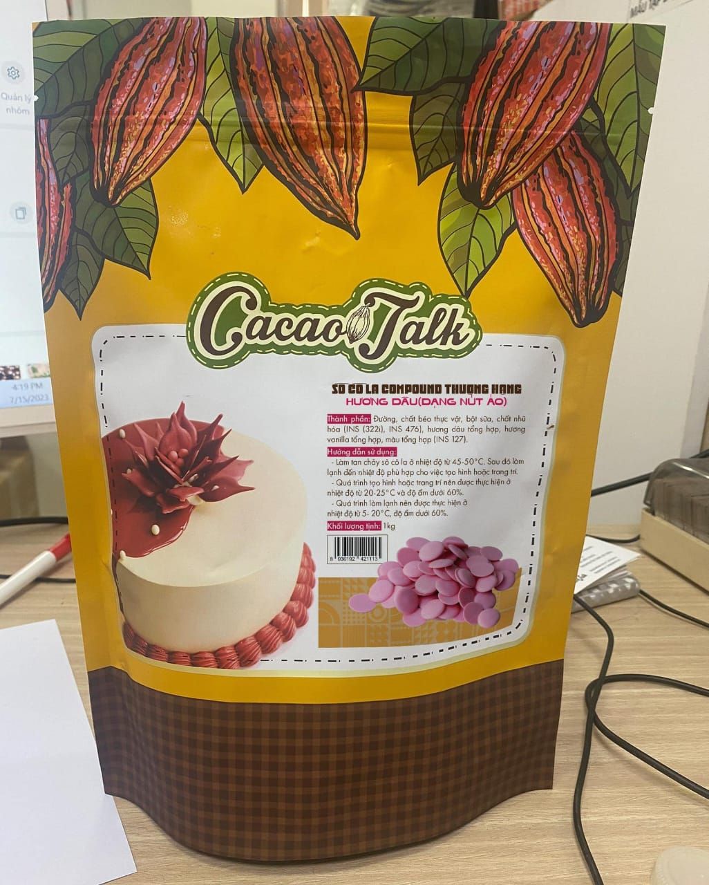 Chocolate Em Pastilha Cocoa Talk (Chinesa)_9