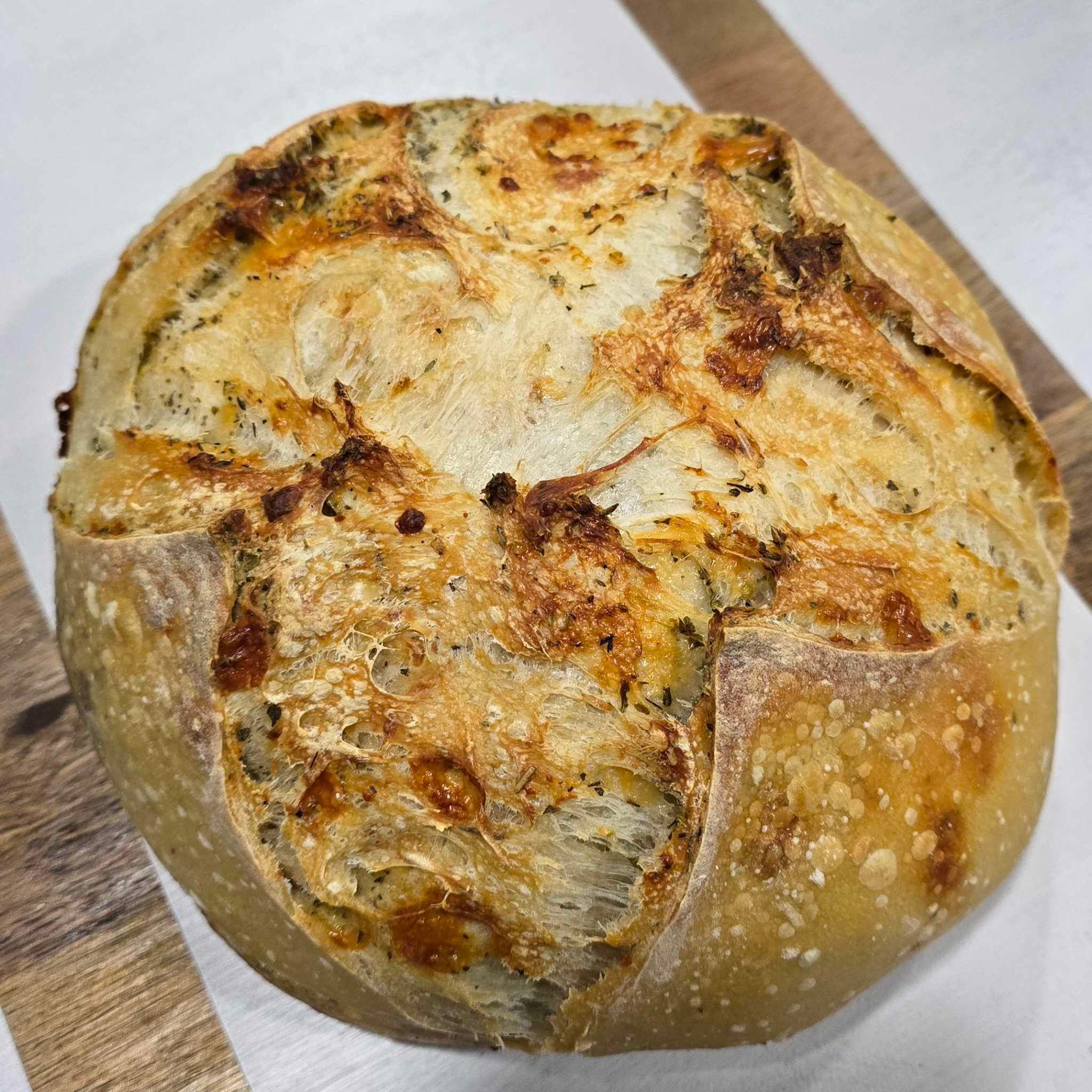 Italian Garlic Herb and Cheese Sourdough Artisan_0