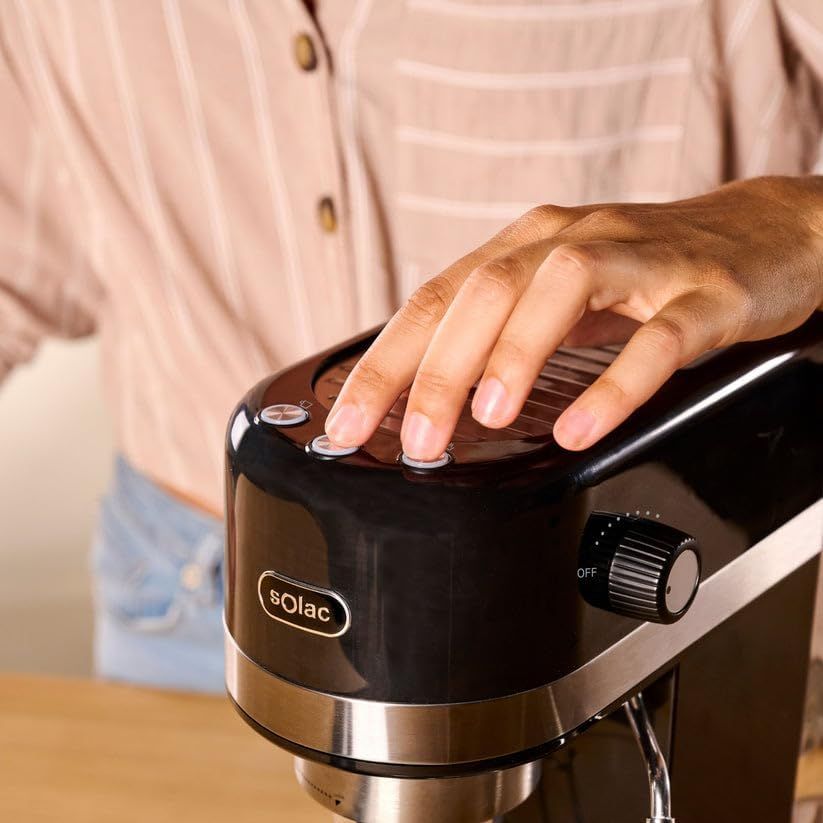 ESPRESSO COFFEE  MAKER - SOLAC -TASTE SLIM BLACK_2