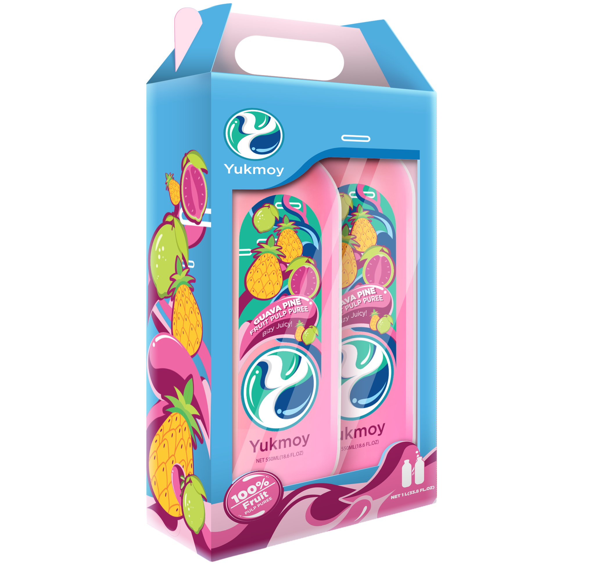 Yukmoy's Guava Pine Pulp Puree I 100% Real Fruit _0