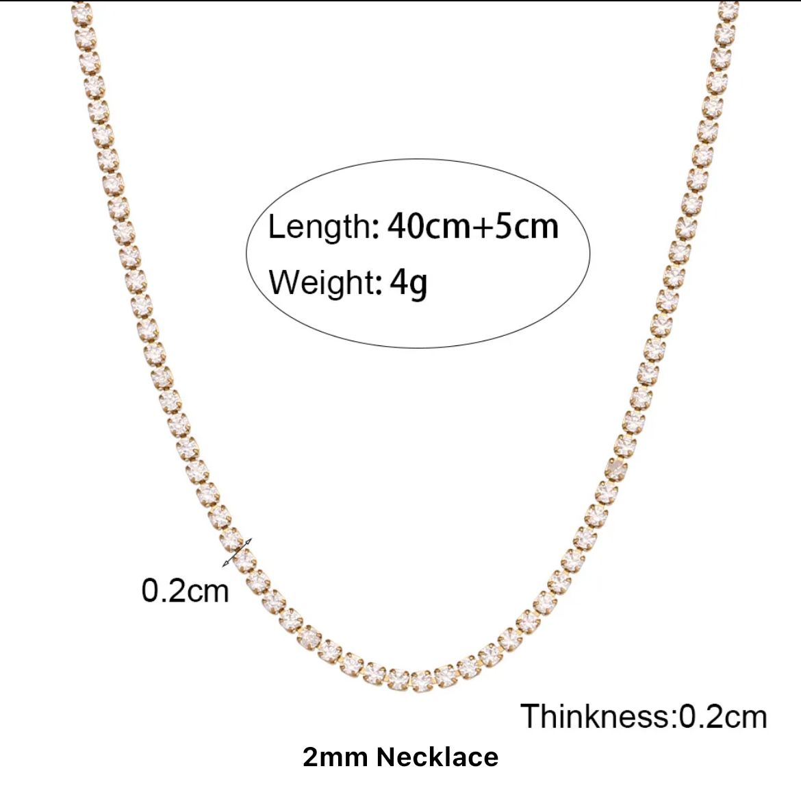 Diamond Tennis Necklace _5