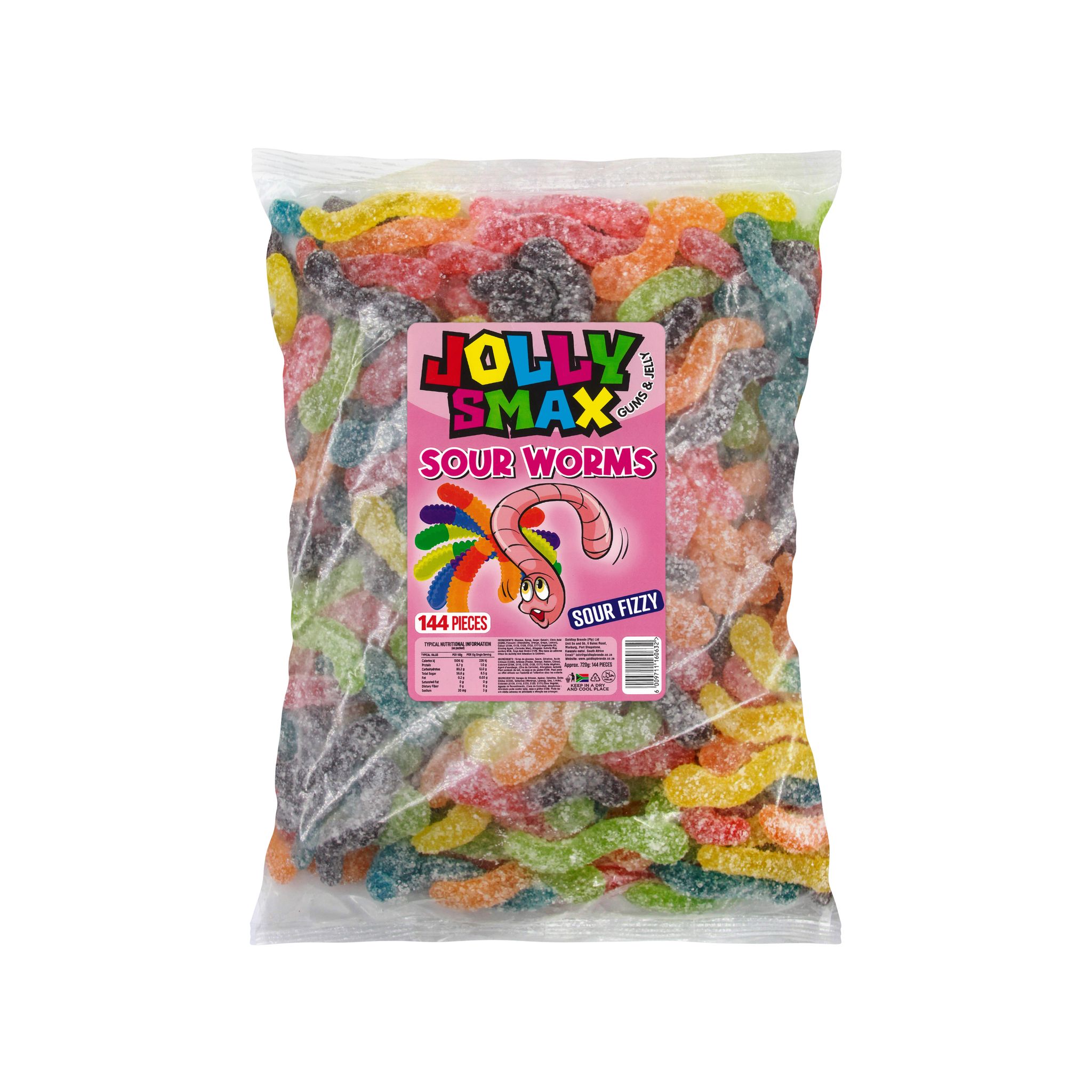 24x75g Jolly Smax Sour Worms_0