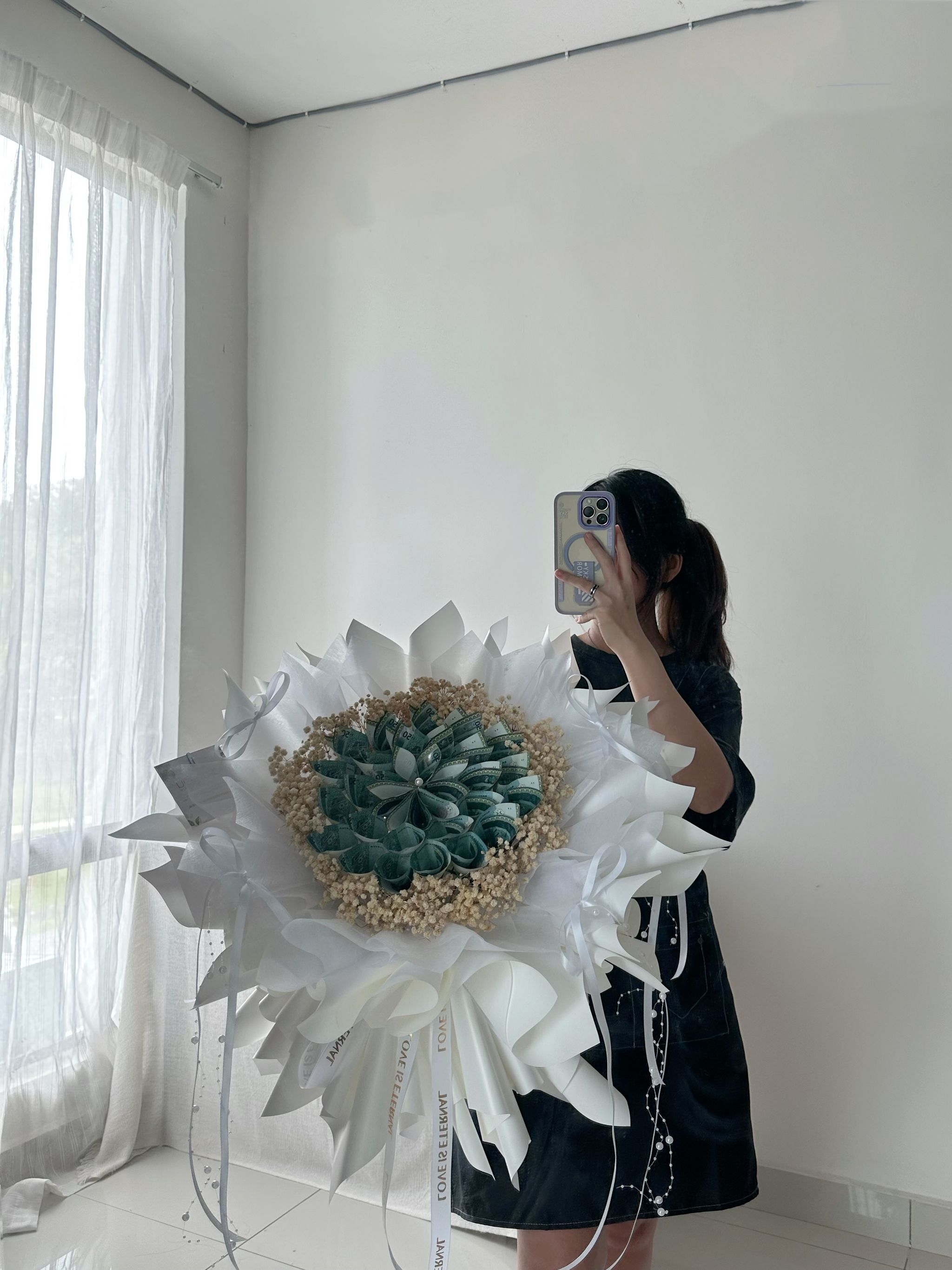 30pcs Money Bouquet (Round Baby Breath Design)_2
