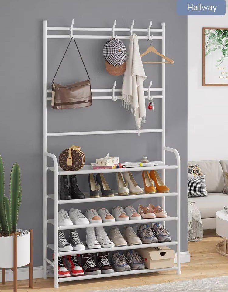 CLOTH HANGER SHOE RACK 4L 80CM NO COVER_1