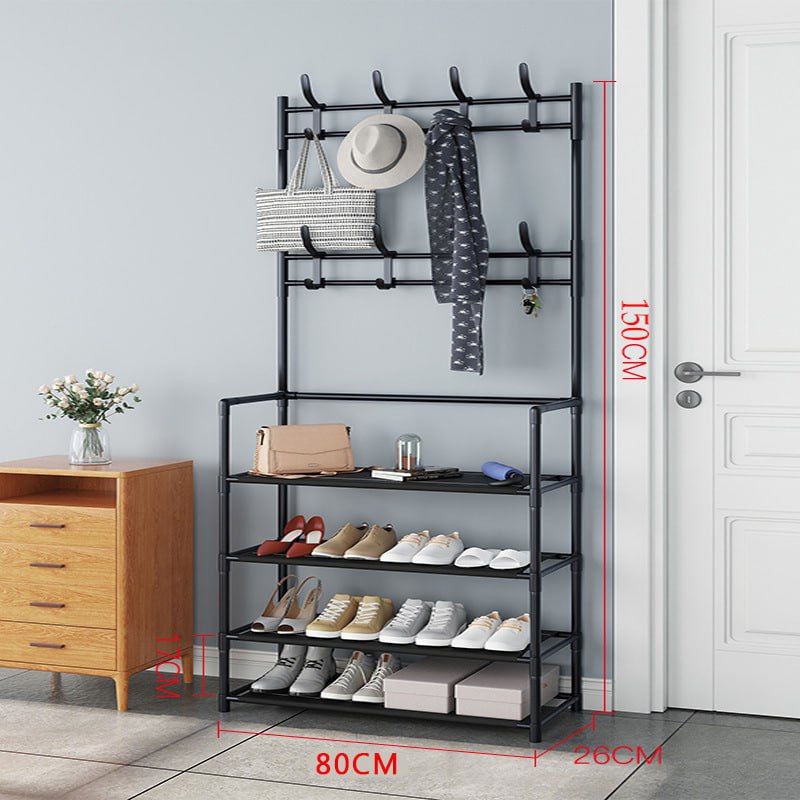 CLOTH HANGER SHOE RACK 4L 80CM NO COVER_6