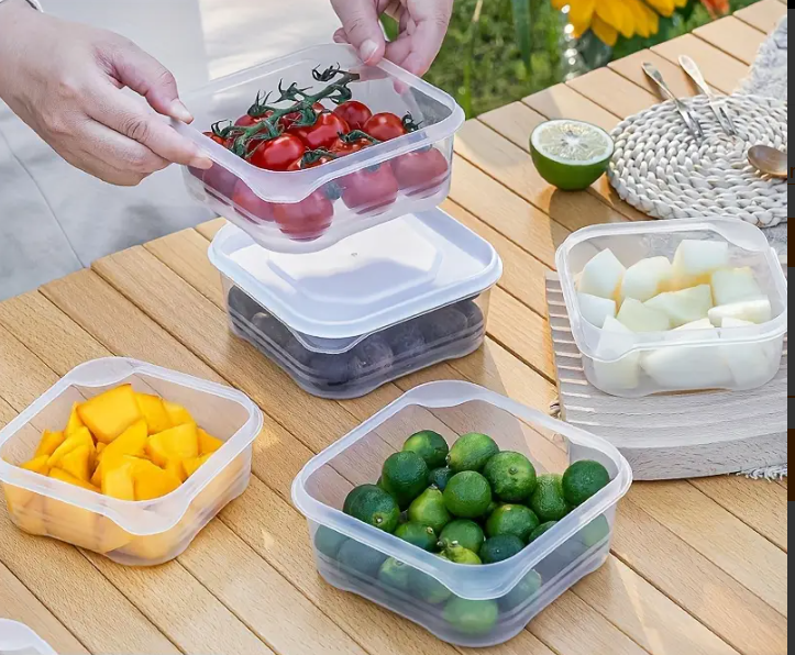 05pcs Box 350ml Outdoor Portable Bowl, pp Material Sealed Leak-proof._5