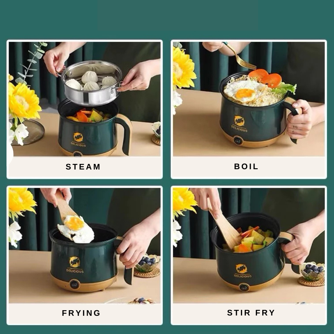 MULTI ELECTRIC COOKER GREEN 2L_1