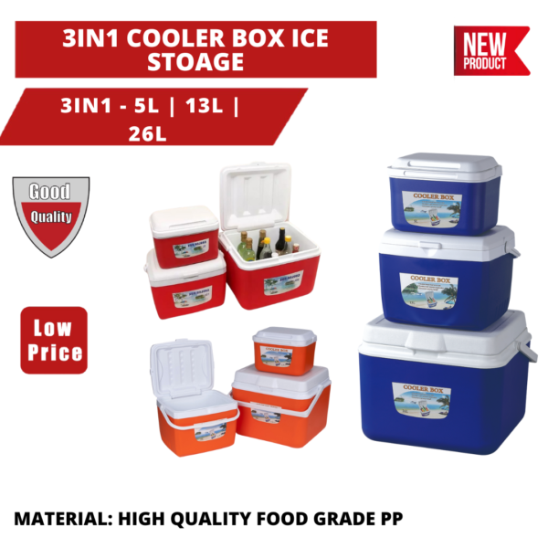 3IN1 Cooler Box Ice Storage_0