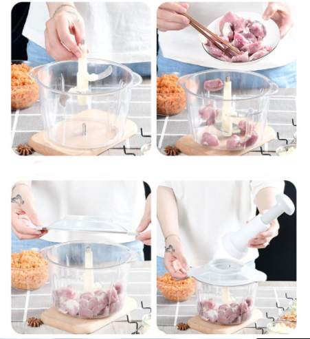 1500ML Hand Press Food Chopper_2