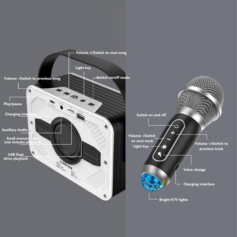 Space Capsule L203 V9 Speaker 2 Mic White_2