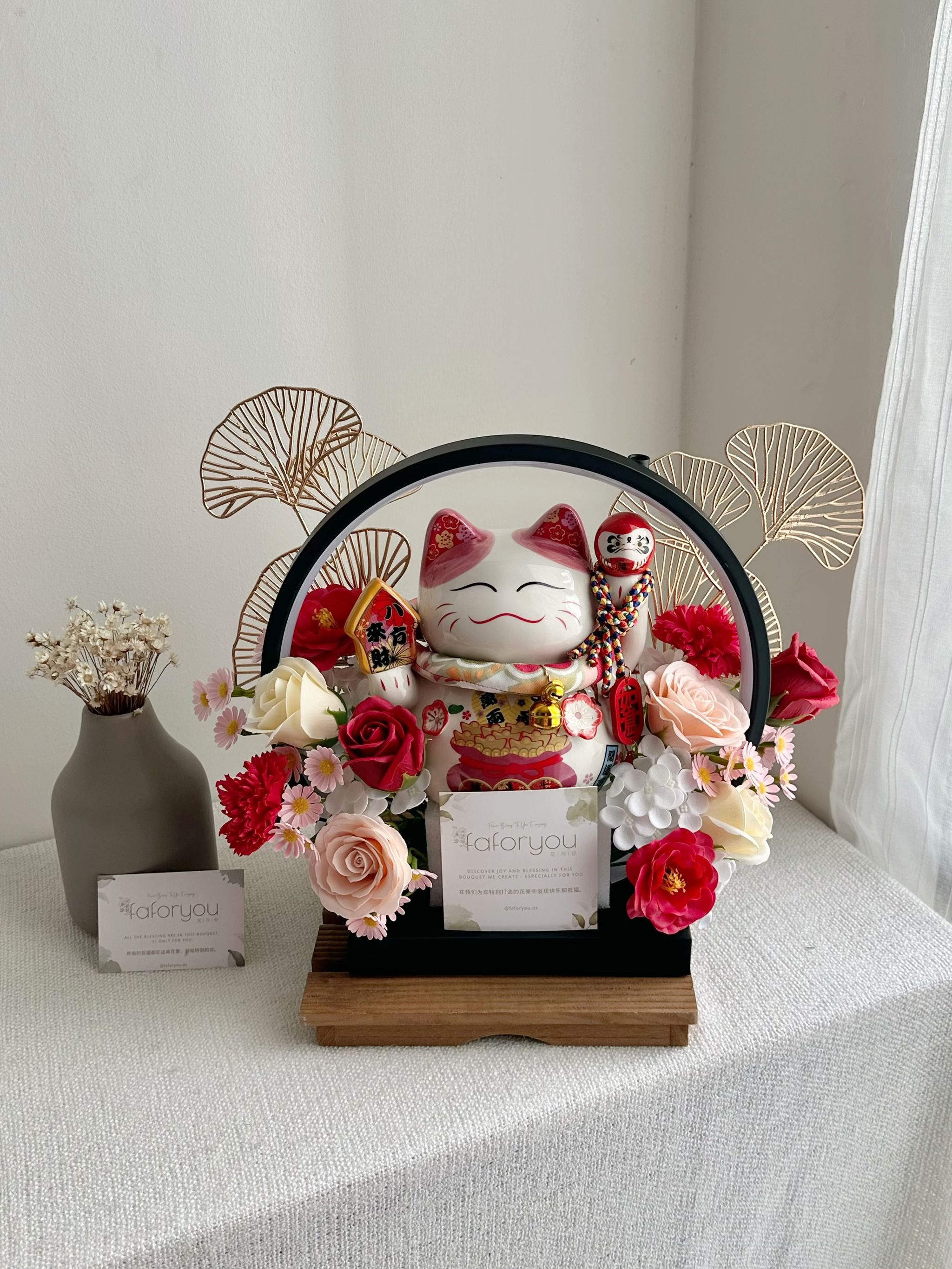 Led Light Lucky Cat Grand Opening Gift _0