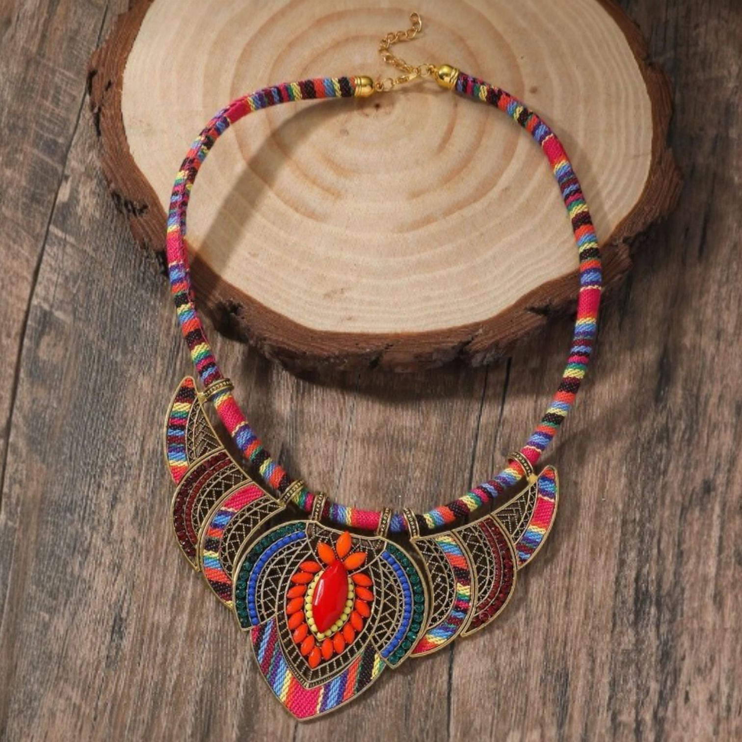 Bohemian Necklace Multi Color _0